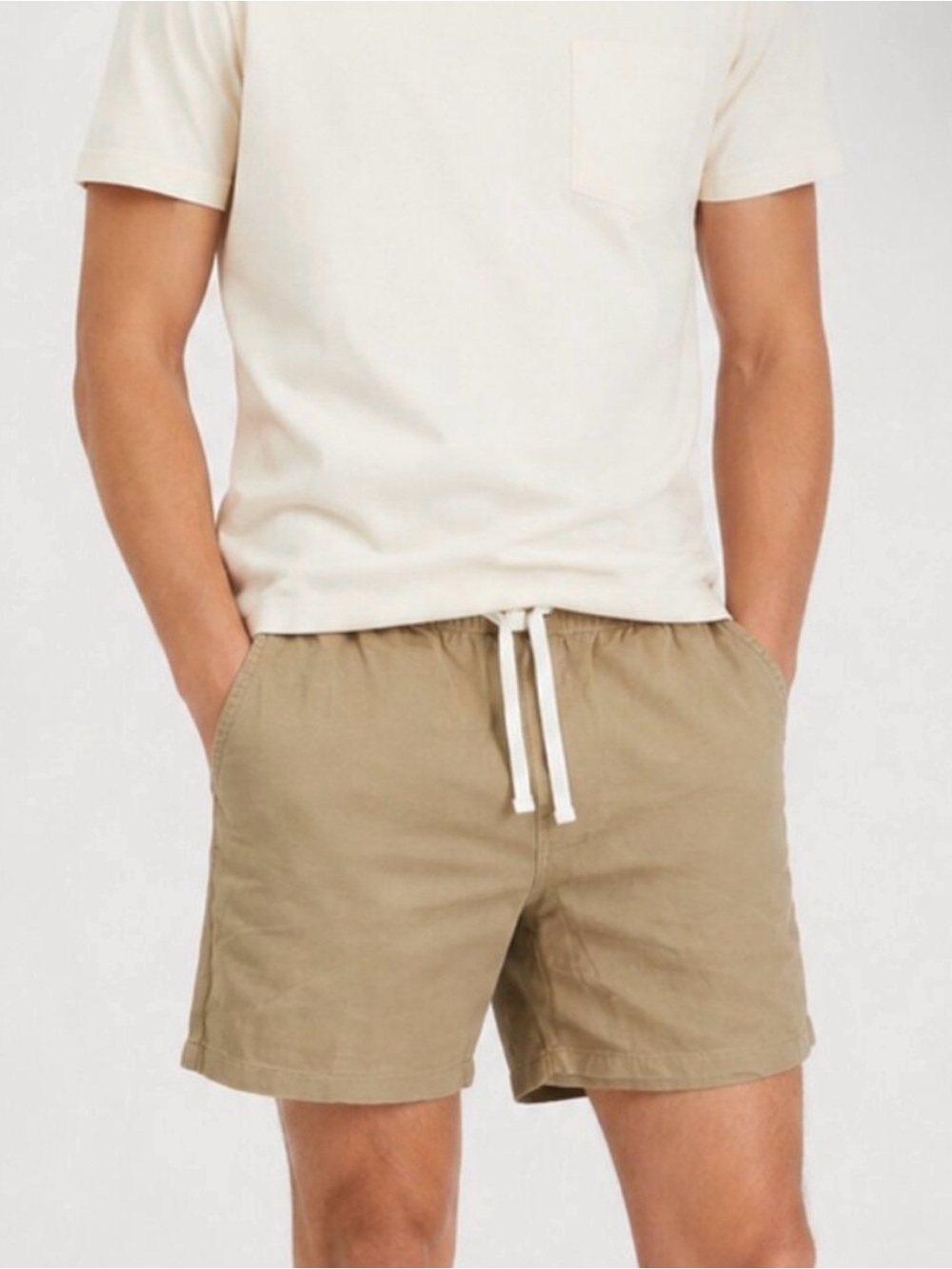 Goodfellow & Co The Vintage Pull-On Shorts 7” Inseam Tan NWT